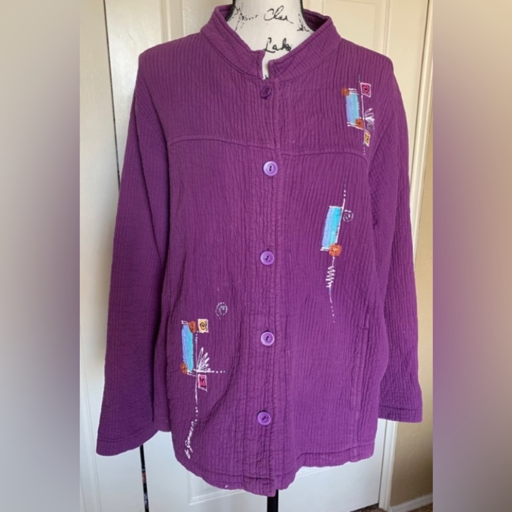 Phoenix Conexion Purple Handpainted Lagen look Top